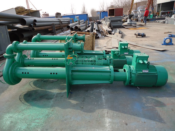 液下長(zhǎng)軸渣漿泵發(fā)貨，用于工業(yè)排渣漿